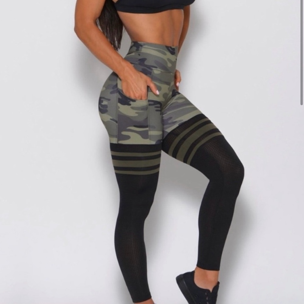 BNWT Bombshell Sportswear Camo Pocket Thigh-Highs